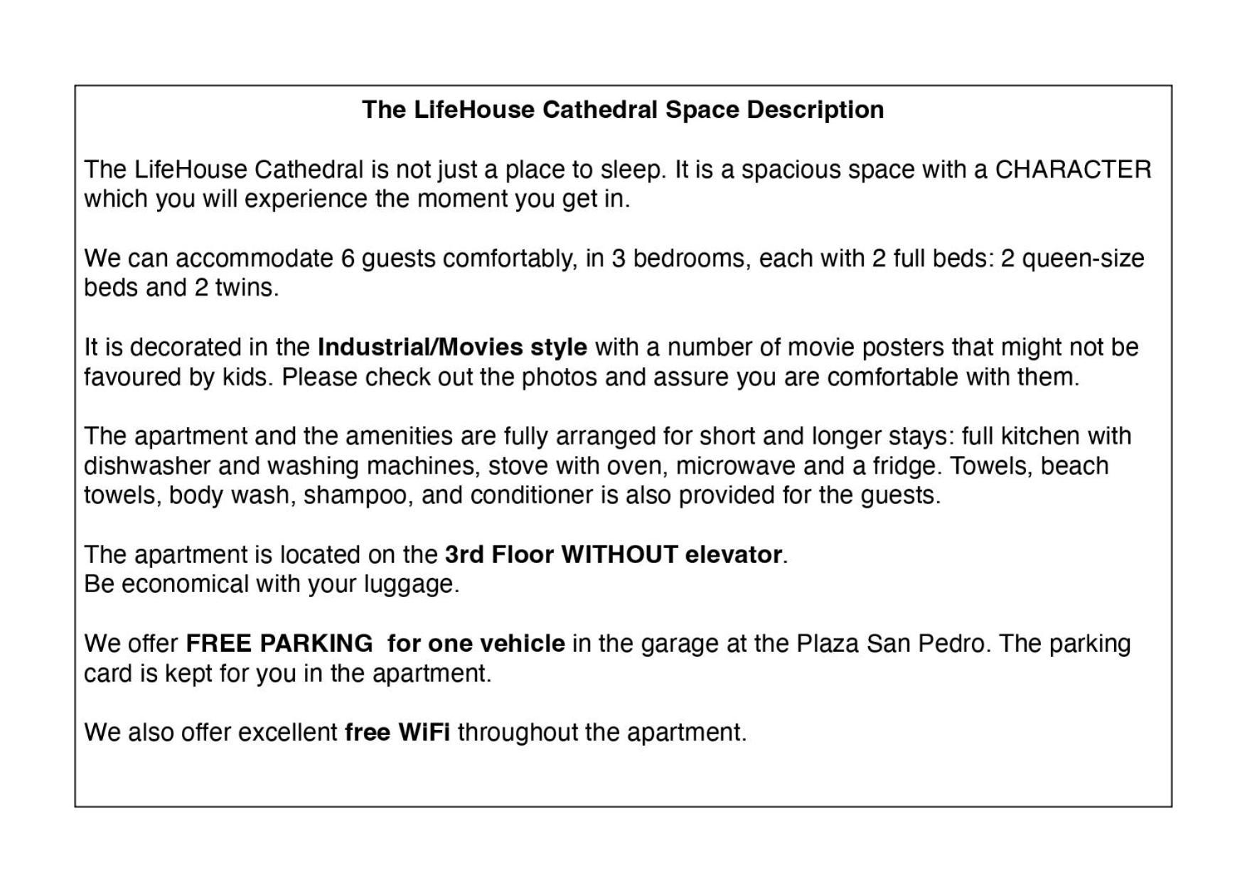 Апартаменты Lifehouse Cathedral * Free Parking* Superiorwifi* Альмерия Экстерьер фото